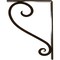 Ekena Millwork Edwards Wrought Iron Bracket, (Single center brace), Antiqued Bronze 1 1/2"W x 7 1/2"D x 10"H BKTM01X07X10SEDABZ - alternate 2